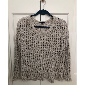 American Eagle | Light gray knit sweater, size S